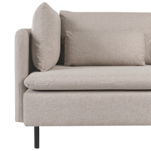 Modular Sofa 2 Seater EGERIS Beige Fabric