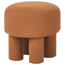 Footstool CANBY Boucle Orange