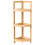 Beliani Corner Shelving Unit ILLAMPU Bamboo Light Brown 1