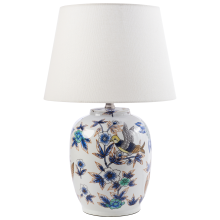 Table Lamp SUNJA Porcelain White/ Blue