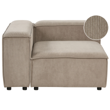 Corner Seat ARDAL Right Hand Light Brown Corduroy