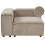 Beliani Corner Seat ARDAL Right Hand Light Brown Corduroy 1
