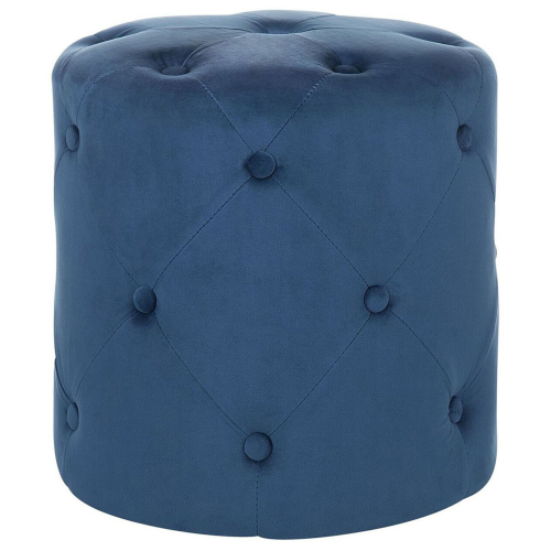 Beliani Pouffe COROLLA Velvet Dark Blue
