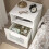 IKEA BRIMNES Bedside Table 39x41x53cm 3