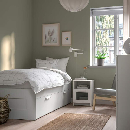 IKEA BRIMNES Bedside Table 39x41x53cm 2