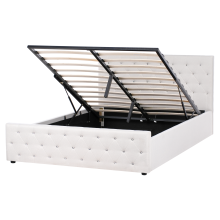 Ottoman Bed AMIENS Fabric Beige 160 x 200 cm (EU King Size)