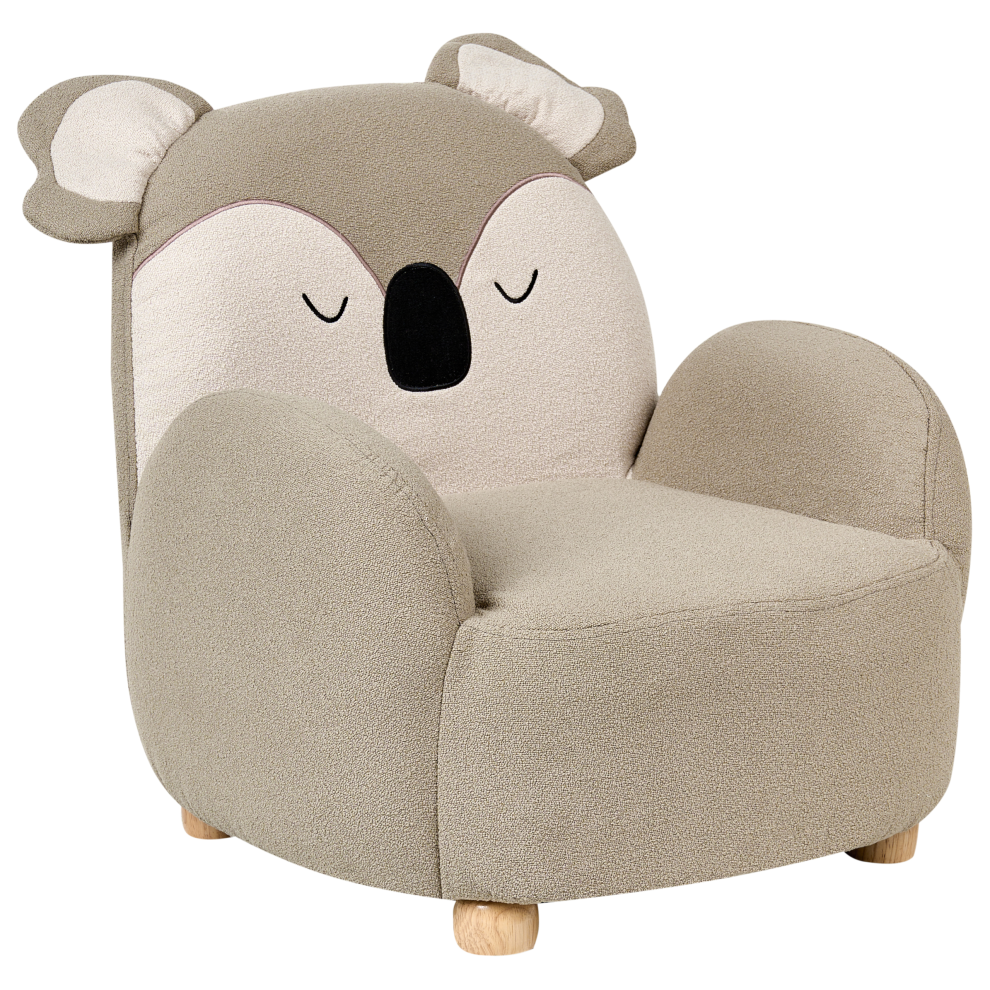 Kids Armchair Koala HERVIK Fabric Taupe-image-OPC-PJYVRZZ-NEW