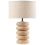 Beliani Table Lamp BETWA Mango Wood Light Brown 1