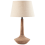 Beliani Table Lamp GODAWARI Mango Wood Dark Brown 1