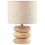 Beliani Table Lamp BETWA Mango Wood Light Brown 1