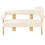 Beliani Sofa 2 Seater ILBRO Boucle Off-White/ Light Brown 1