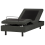 Beliani Adjustable Bed without Headboard Fabric CASTELLAN 80 x 200 cm (EU Small Single) Dark Grey 1