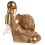 Beliani Table Lamp Dog MIKE Gold 1