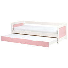 Trundle Bed Pine Wood GRAVELINES 90 x 200 cm (EU Single) Pink