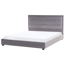 Waterbed Velvet ROUEN 180 x 200 cm (EU Super King) Dark Grey