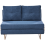 Beliani Sofa Bed 2 Seater JERSLEV Fabric Blue 1