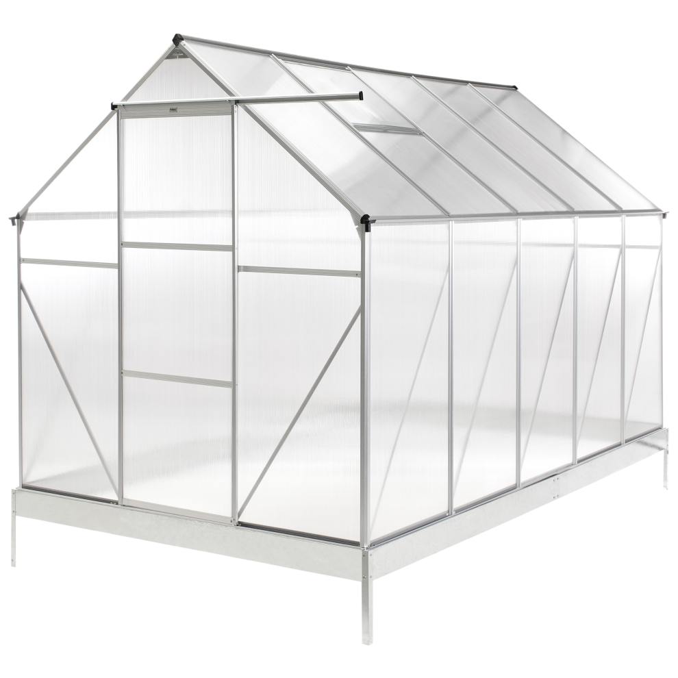 Beliani Garden Greenhouse Apulia Silver 315 Cm
