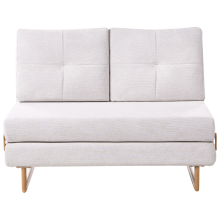 Sofa Bed 2 Seater JERSLEV Fabric Off-White