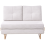 Beliani Sofa Bed 2 Seater JERSLEV Fabric Off-White 1