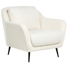 Armchair EIBY Chenille White