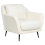 Beliani Armchair EIBY Chenille White 1