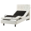 Beliani Adjustable Bed Boucle DUKE 90 x 200 cm (EU Single) Off-White 1