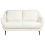 Beliani Sofa 2 Seater EIBY Chenille White 1