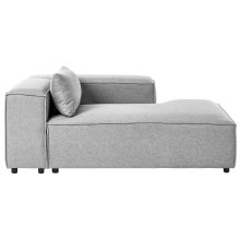 Left-Hand Chaise Longue BRANDE Grey