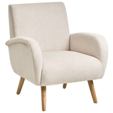 Armchair PLASSEN Fabric Light Beige