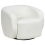 Beliani Swivel Armchair TORE Fabric Off-White 1