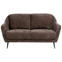 Sofa 2 Seater EIBY Chenille Dark Brown