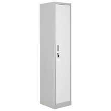 Single Door Storage Locker ATHLETE Metal Grey/ White