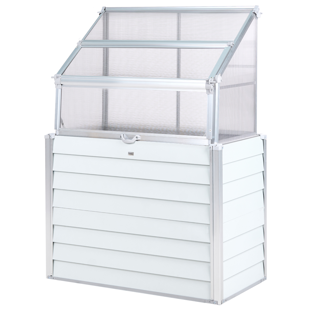 Beliani Balcony Greenhouse Novoli Off-White 62 Cm