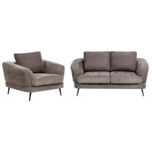 Living Room Set 3 Seater KJAER Chenille Taupe
