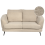 Beliani Sofa 2 Seater KJAER Boucle Light Beige 1