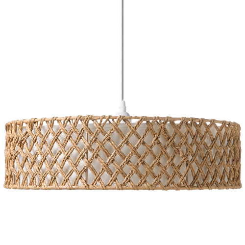 Beliani Pendant Lamp BLONDIN Paper Rope Natural