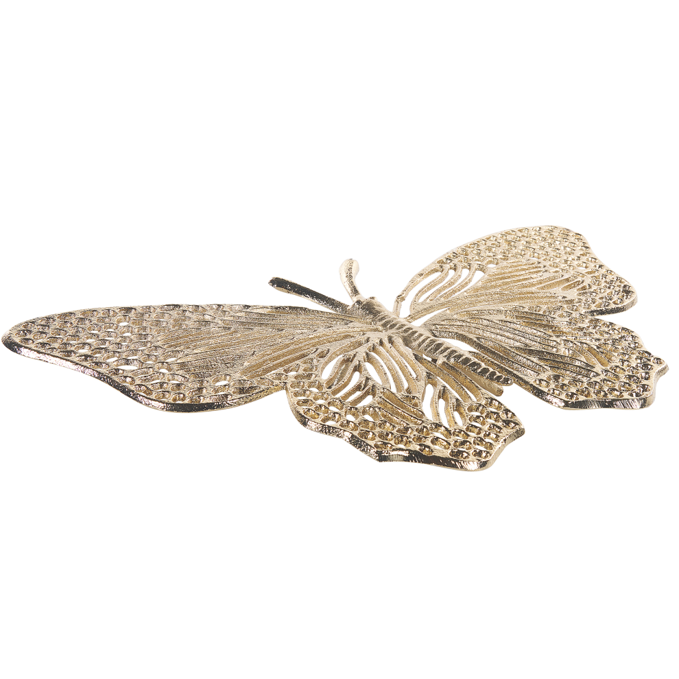 Beliani Figurine Butterfly Madiun Metal Gold