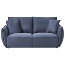 Sofa 3 Seater KUNES Fabric Dark Blue