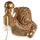 Beliani Table Lamp Dog MIKE Gold 4