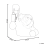 Beliani Table Lamp Dog MIKE Gold 3
