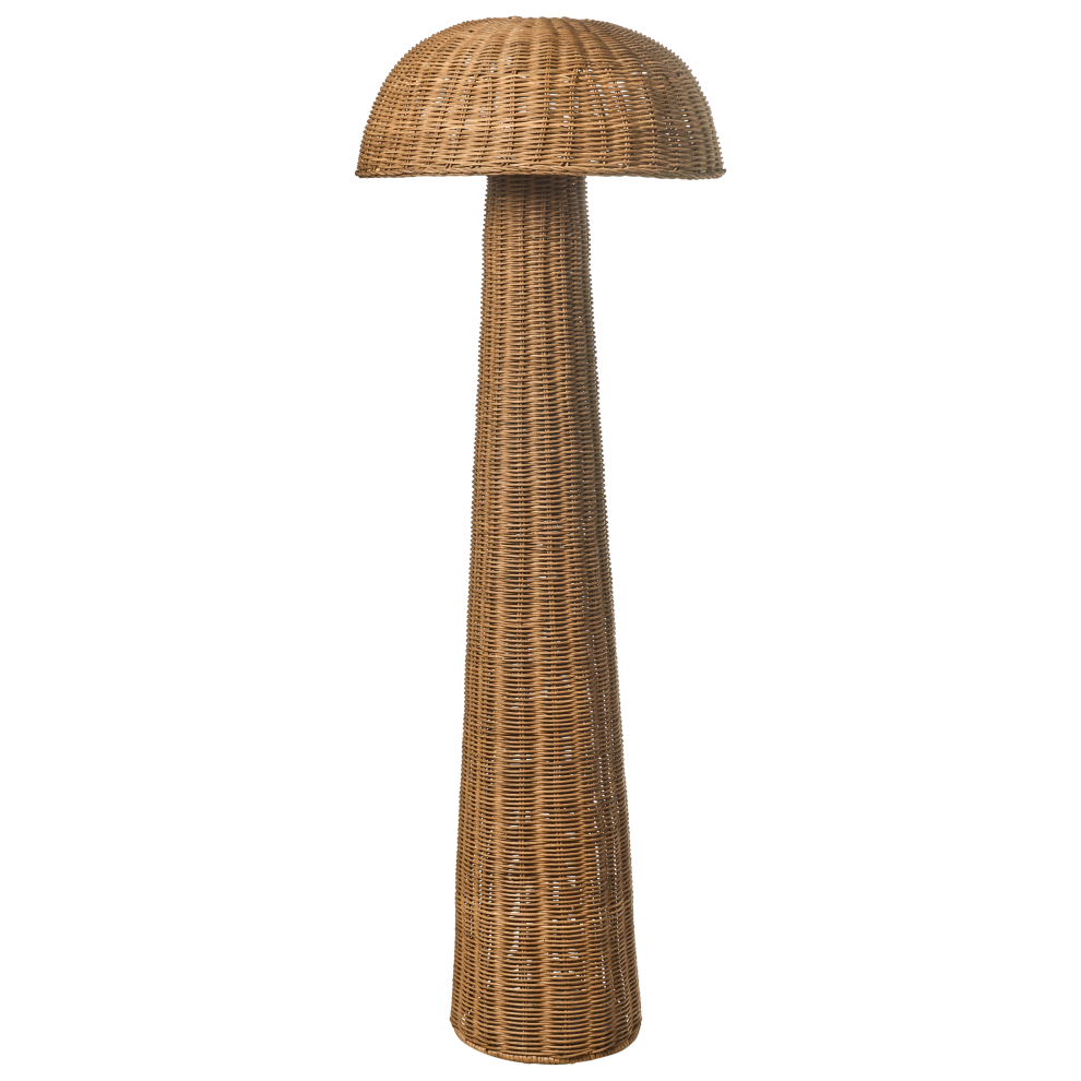 Beliani Floor Lamp Alero Rattan Natural