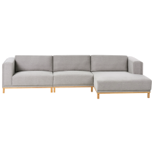 Corner Sofa 5 Seater VENG Fabric Grey Left Hand