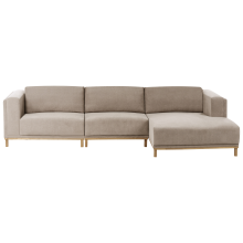 Corner Sofa 5 Seater VENG Fabric Taupe Left Hand