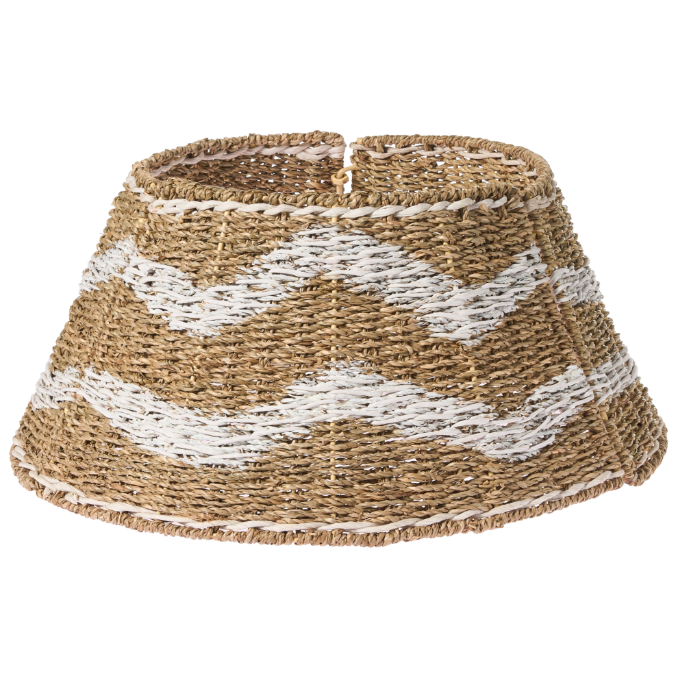 Beliani Christmas Tree Collar Hiver Seagrass Natural 51 Cm