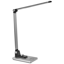 LED Desk Lamp ENIF with Wireless Charger Silver