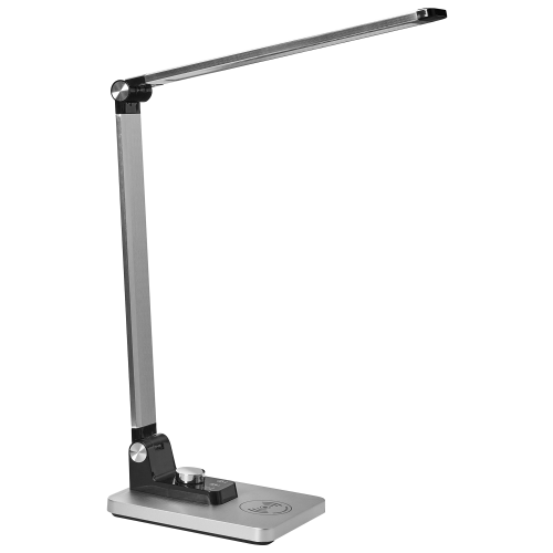 Beliani LED Desk Lamp ENIF with Wireless Charger Silver