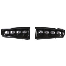 LED Front Bumper Fog Light Daytime Running Lamp White/Amber Turn Signal Light DRL for Bronco 2021-2024