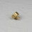 (35mm Knob) Satin Brass Hammered T-Bar Handle & Coordinating Knobs 3