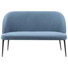 Dining Bench 2 Seater OSBY Fabric Blue