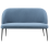 Beliani Dining Bench 2 Seater OSBY Fabric Blue 1